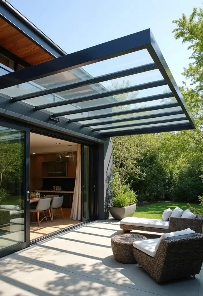Bahçe ve Teras için Modern Pergola Uygulaması