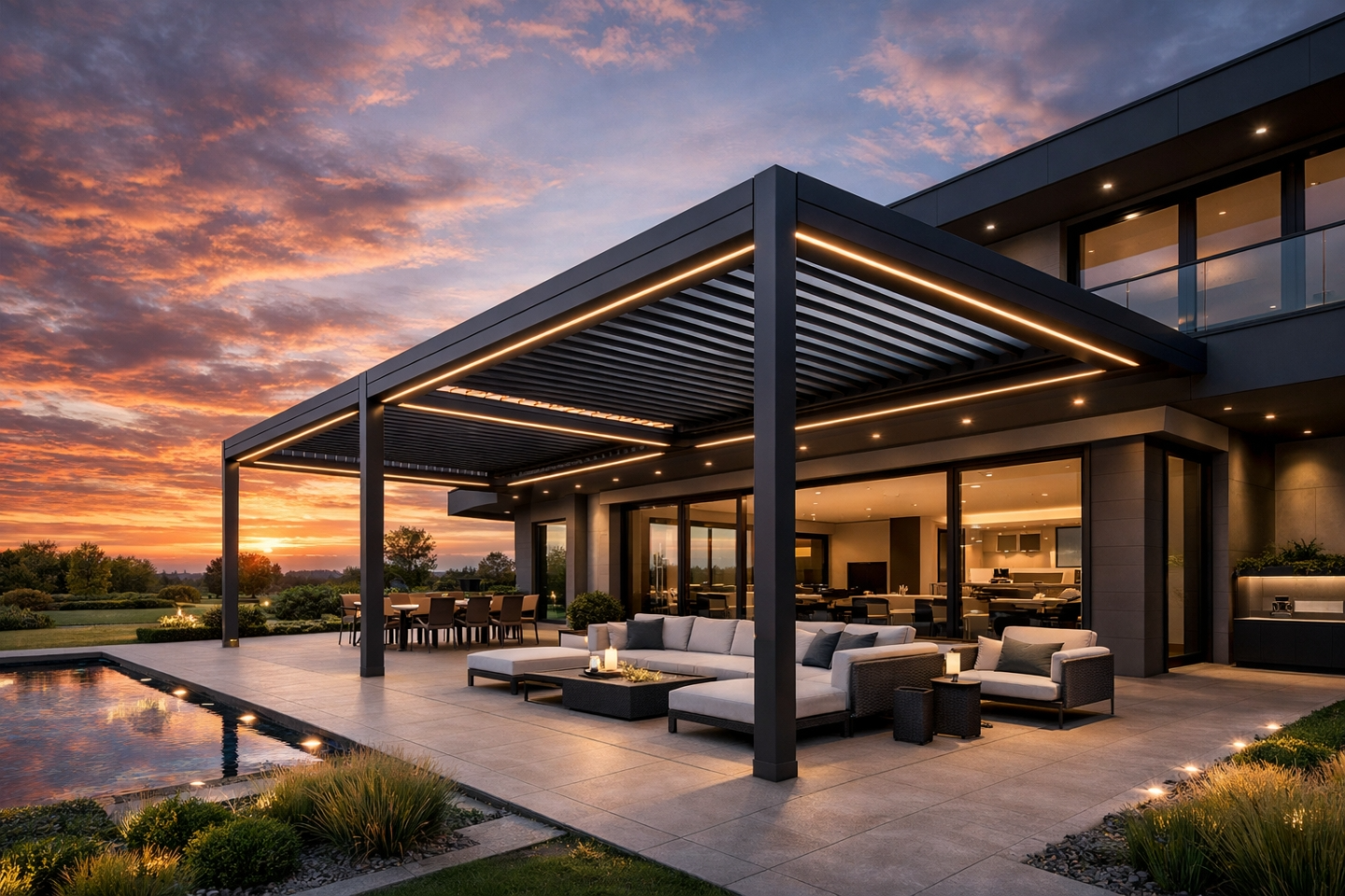 Bioklimatik Pergola ve Otomatik Rolling Roof Sistemleri